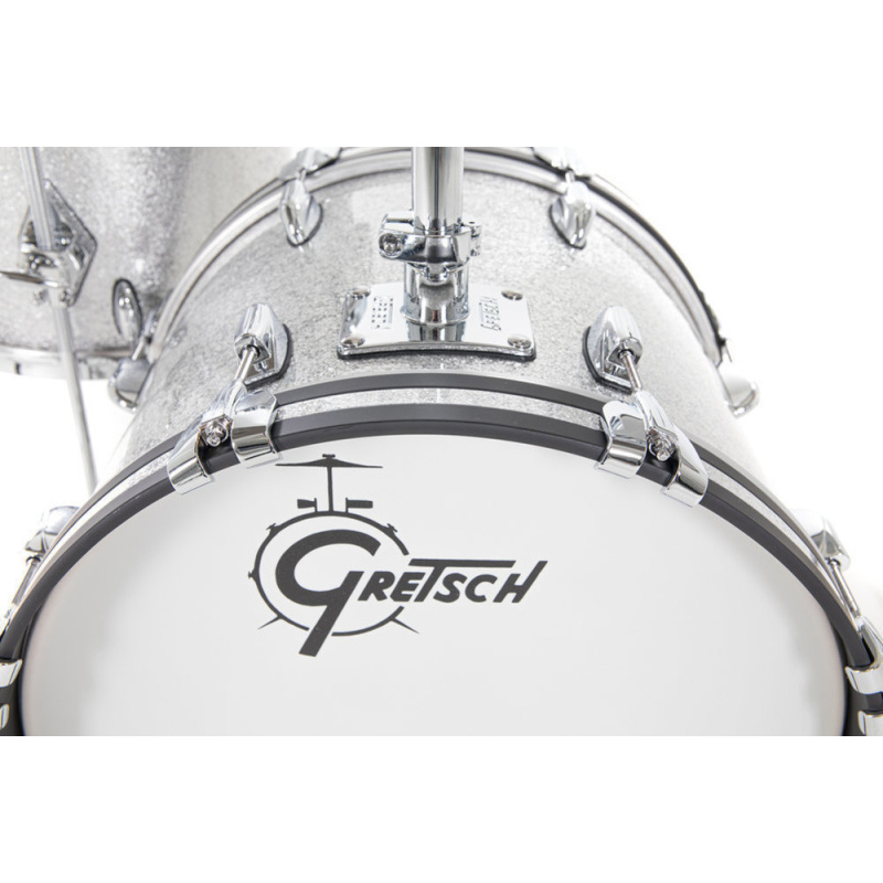 Gretsch USA Brooklyn 18in Bop Shell Pack – Silver Sparkle With Drilled Bass Drum 5