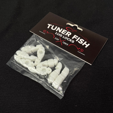 Tuner Fish Lug Locks “Glow In The Dark” White 8 Pack