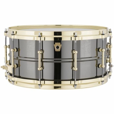 ludwig black beauty 14x6,5in snare drum brass on brass w/tube lugs