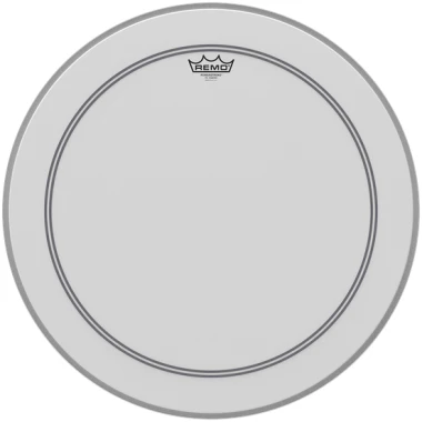 remo powerstroke 3 22in coated bass drum head with dot