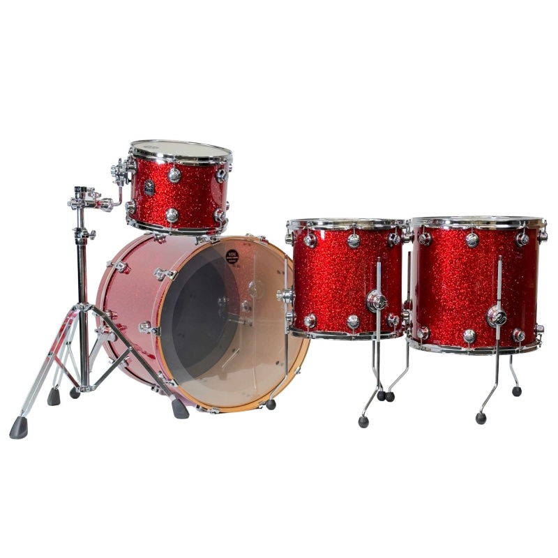 natal originals maple 22in 4pc traditional custom shell pack red sparkle