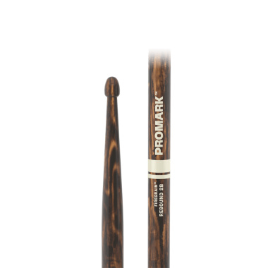 Promark Rebound 2B FireGrain Hickory Drumsticks – Acorn Wood Tip