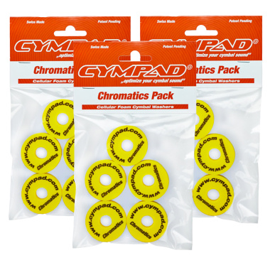 Cympad Chromatics 40/15mm 3 x 5 Pack Bundle – Yellow