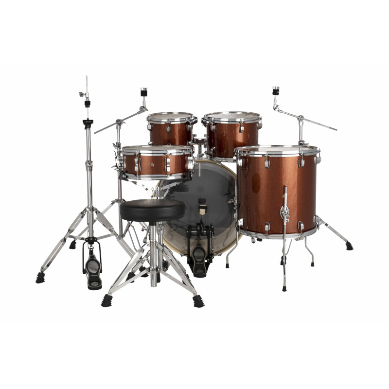 Ludwig Evolution 22in Kit With Hardware & Cymbals – Copper 7