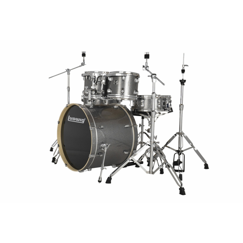 Ludwig Evolution 22in Kit With Hardware & Cymbals – Platinum 6
