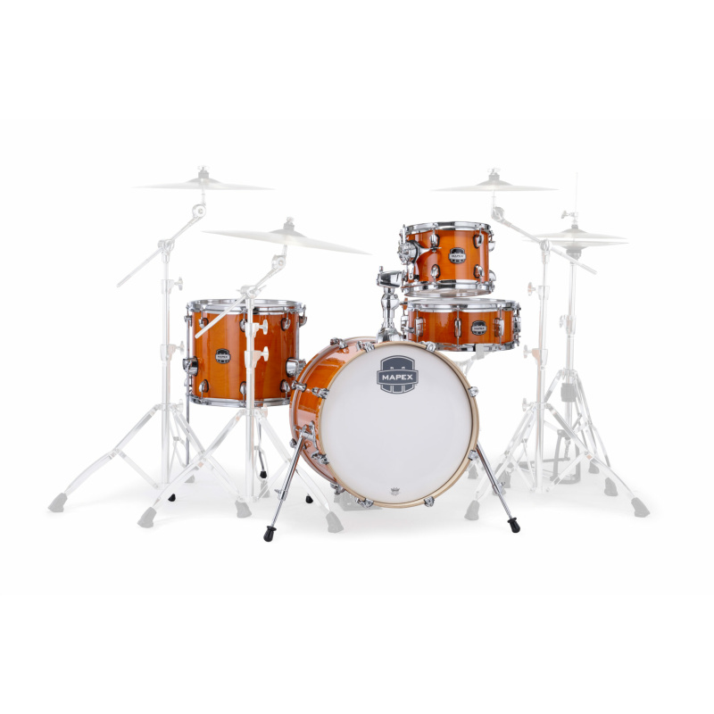 Mapex Mars Maple 18in 4pc Shell Pack – Glossy Amber 4