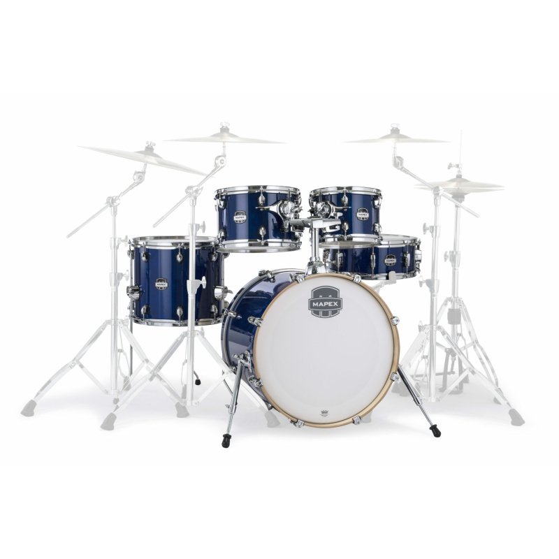 Mapex Mars Maple 20in 5pc Shell Pack – Midnight Blue 4