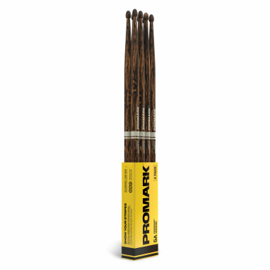 ProMark Rebound 5A FireGrain Hickory Drumsticks Wood Tip 4 Pack