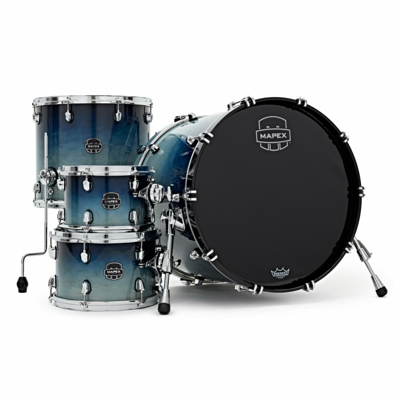 Mapex Saturn Classic 22in 4pc Short Stak Shell Pack – Teal Blue Fade 5