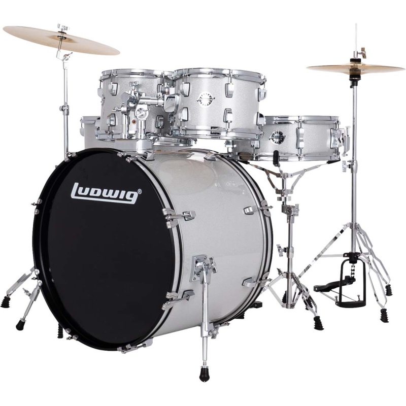 Ludwig Accent Drive 5pc Kit – Silver Sparkle 5