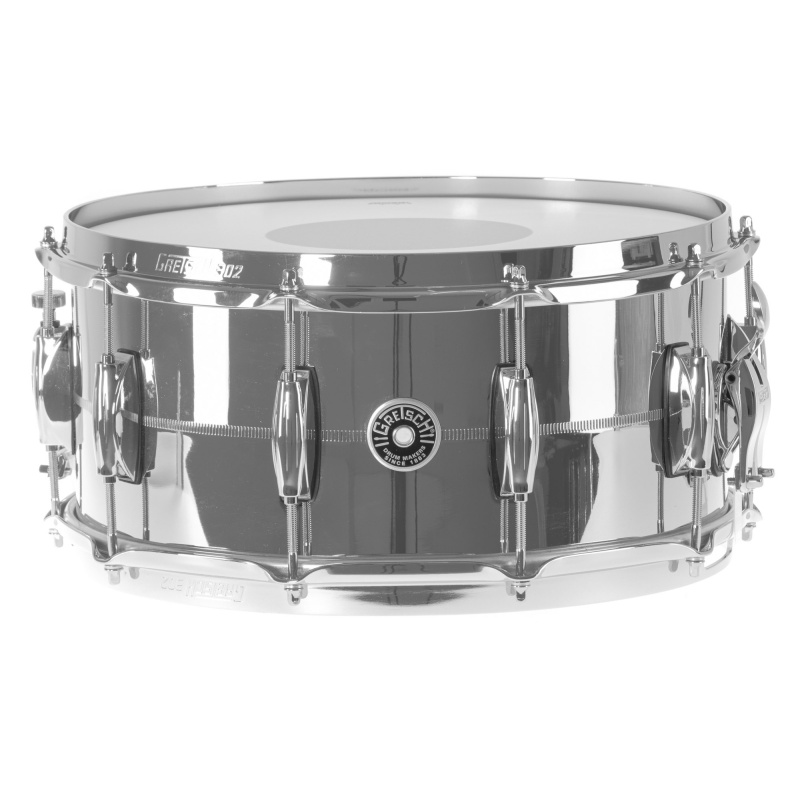 Gretsch Brooklyn 14×6.5in Chrome over Brass Snare 4