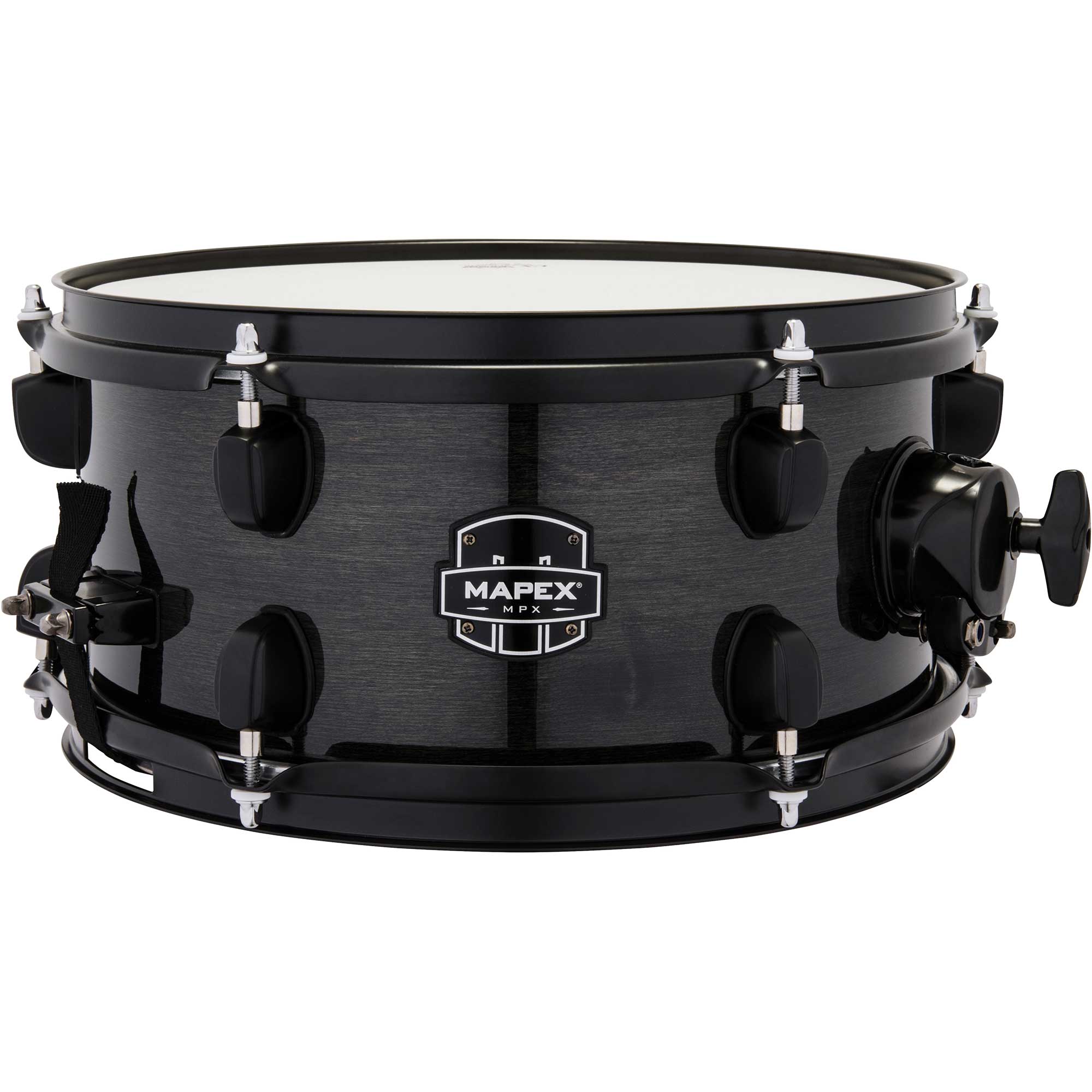 Mapex MPX 12x6in Maple/Poplar Snare - Transparent Midnight Black