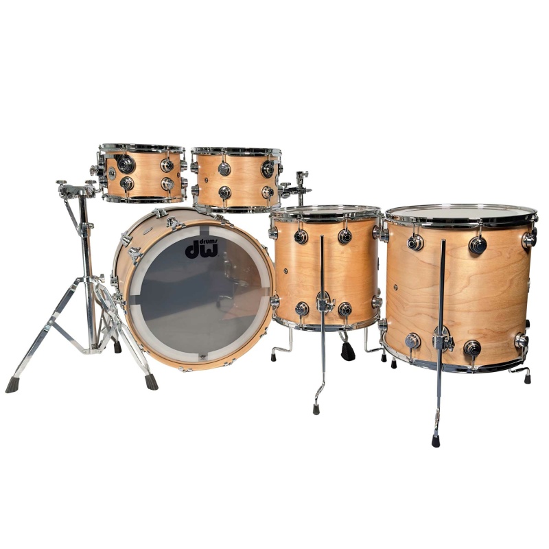 DW Collectors 22in 5pc Shell Pack – Natural Birch Satin Oil 5