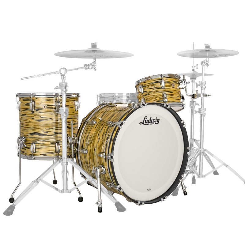 Ludwig Classic Maple 24in Pro Beat 3pc Shell Pack – Lemon Oyster 4