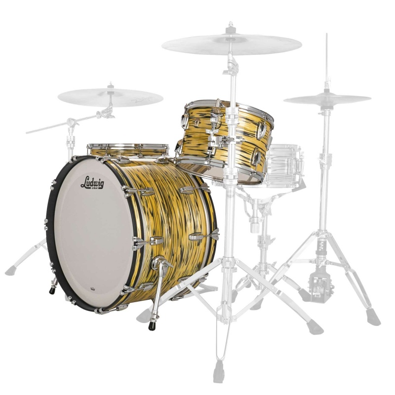 Ludwig Classic Maple 24in Pro Beat 3pc Shell Pack – Lemon Oyster 5