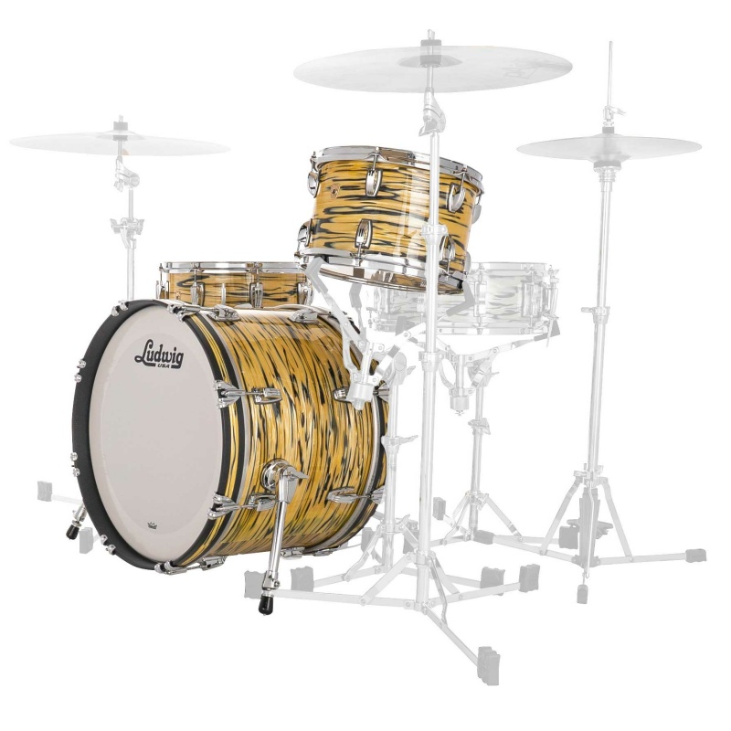 Ludwig Classic Maple 20in Downbeat 3pc Shell Pack – Lemon Oyster 5