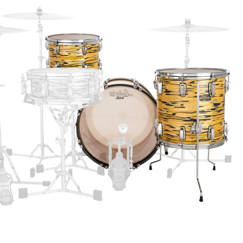 Ludwig Classic Maple 20in Downbeat 3pc Shell Pack – Lemon Oyster 6