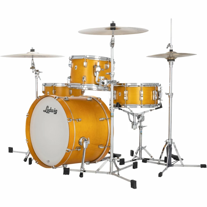luwig neusonic downbeat 20in 3pc shell pack satin golder slumbers