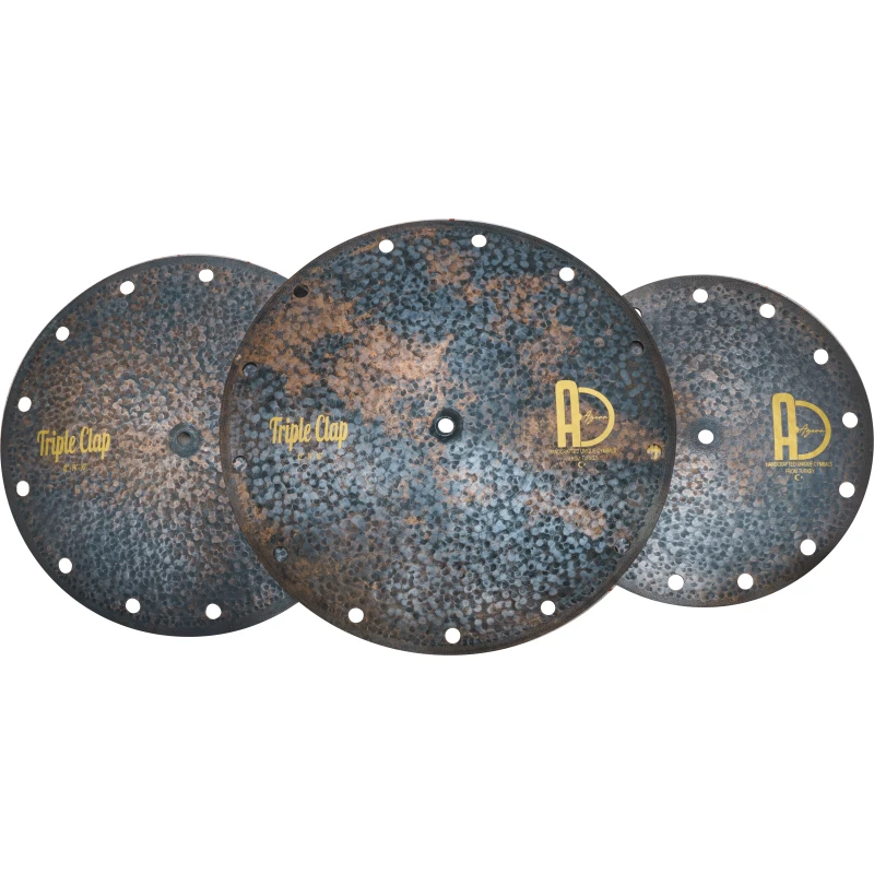 Rusty cymbals with a textured, aged finish for drummers. Perfect for adding vintage sound and style.