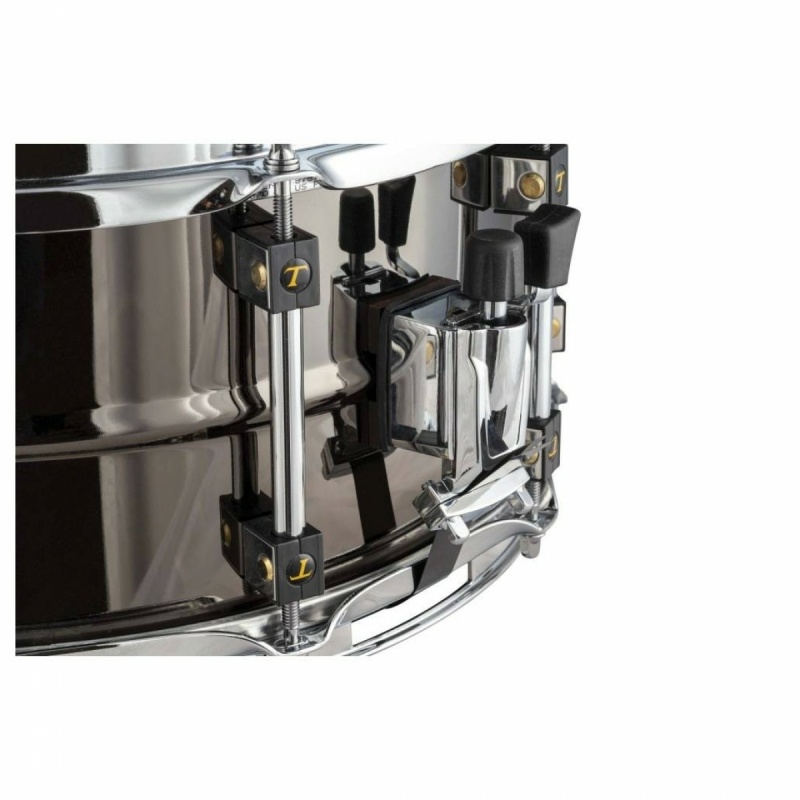tamburo black nickel steel 14x6.5in snare drum