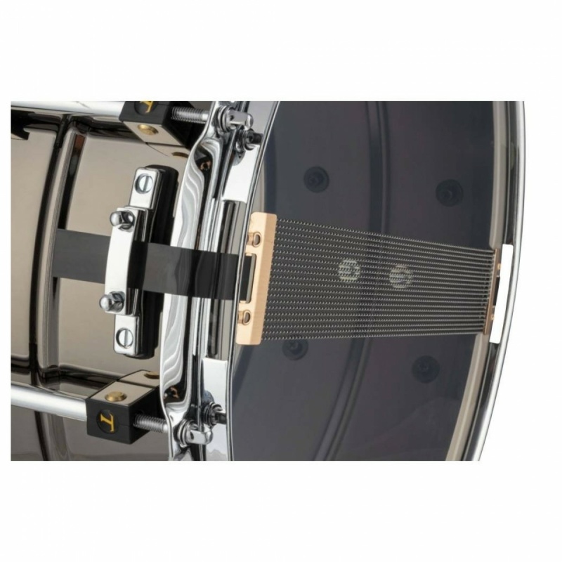 tamburo black nickel steel 14x6.5in snare drum