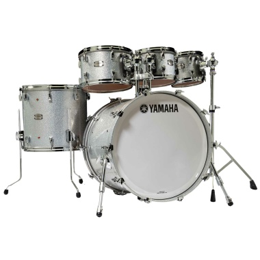 yamaha absolute hybrid maple 22in 5pc shell pack silver sparkle