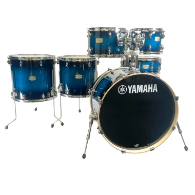 yamaha stage custom birch 22in 6pc shell pack deep blue sunburst