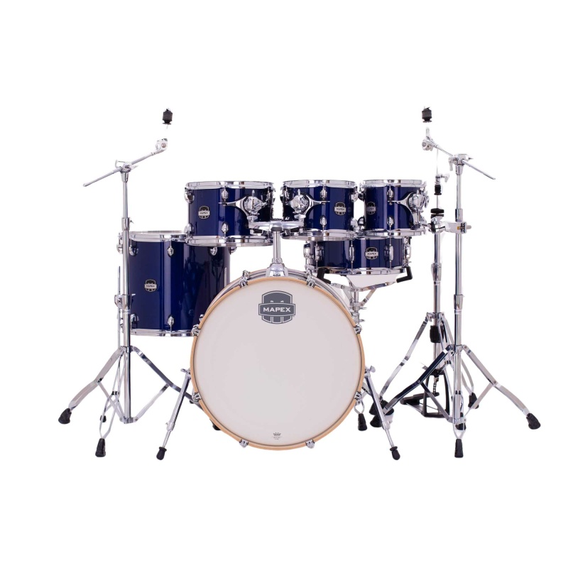 mapex mars maple 22in 6pc shell pack midnight blue