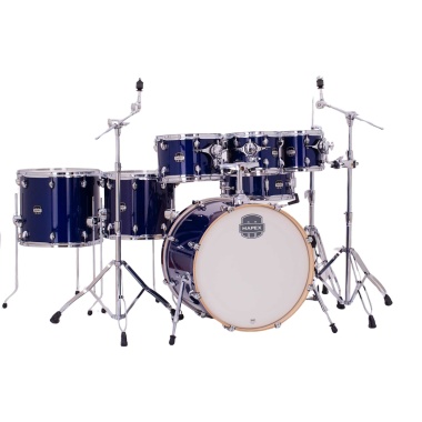mapex mars maple 22in 7pc shell pack midnight blue