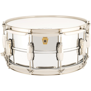 ludwig super series 14x6.5in chrome over brass snare