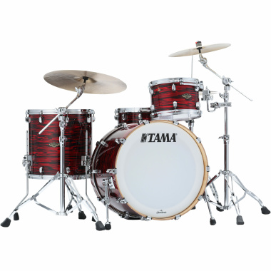 tama starclassic walnut/birch 22in 3pc shell pack red oyster