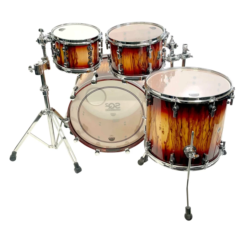 sonor sq2 22in 4pc shell pack red candy brust over african marble
