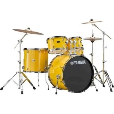 Yamaha Rydeen 22in 5pc Drum Kit - Mellow Yellow with Paiste Cymbals
