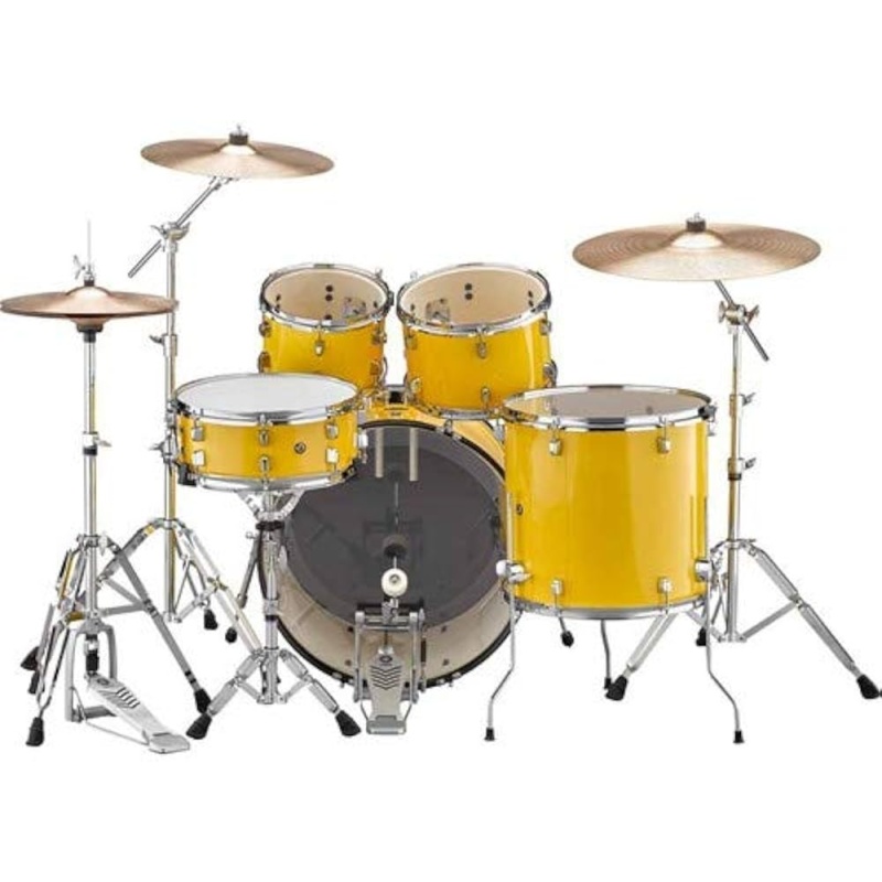 Yamaha Rydeen 22in 5pc Drum Kit - Mellow Yellow with Paiste Cymbals - Image 5