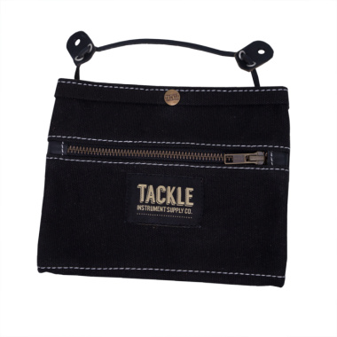 tackle waxed canvas gig pouch black