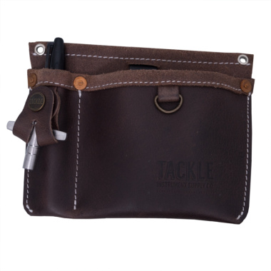 tackle leather clip on gig pouch