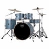 mapex venus 20in 5pc drum kit w/ride cymbal aqua blue sparkle