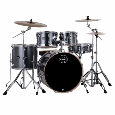 mapex venus 22in 5pc drum kit w/ride cymbal steel blue metallic