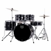mapex comet 20in fusion drum kit with hardware & cymbals dark black