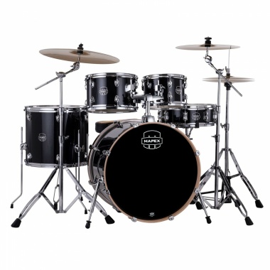mapex venus 22in 5pc drum kit w/ride cymbal black galaxy sparkle