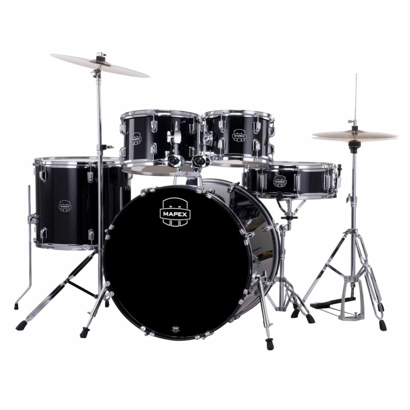 mapex comet 20in fusion drum kit with hardware & cymbals infra red