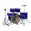 mapex comet 20in fusion drum kit with hardware & cymbals infra red