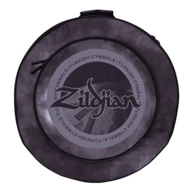 Black Zildjian cymbal backpack with logo for drummers.