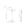 tama ms737bk long boom mic stand