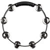 meinl htt10bk 10in tour tambourine double row stainless steel jingles black