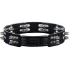 meinl htt10bk 10in tour tambourine double row stainless steel jingles black