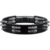 meinl htt10bk 10in tour tambourine double row stainless steel jingles black