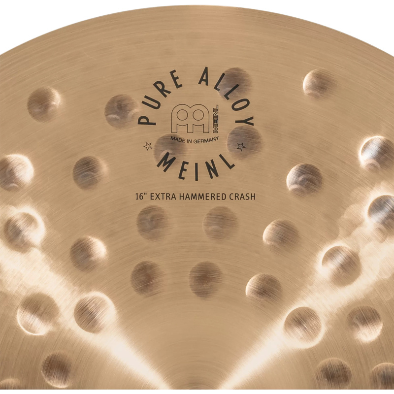 meinl pure alloy 16in extra hammered crash cymbal