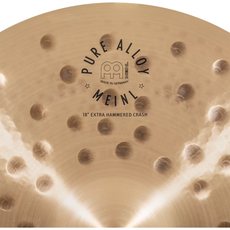 meinl pure alloy 18in extra hammered crash cymbal