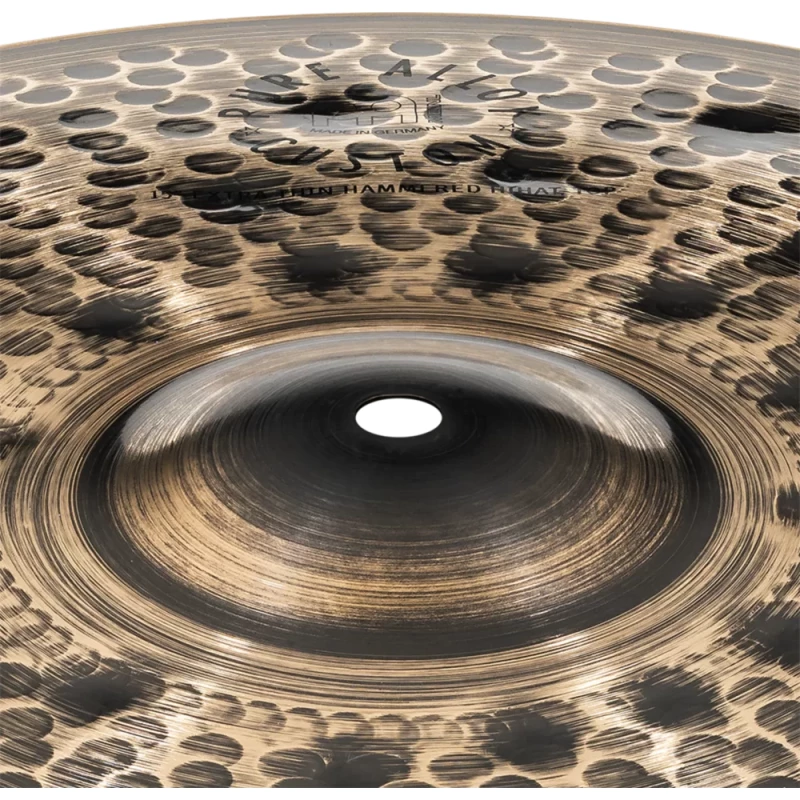 meinl pure alloy custom 15in extra thin hammered hi hats